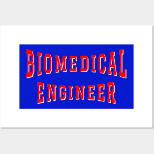 Biomedical Engineer in Red Color Text Posters and Art